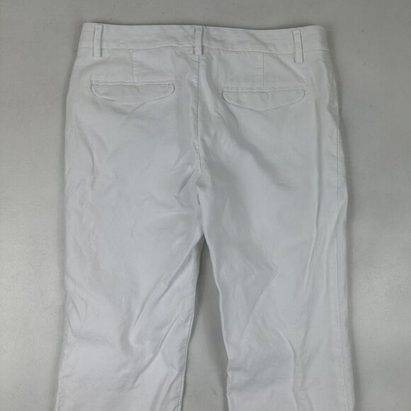 GAP Women's White Modern Boot Bootcut Chino Dress Pants 100% Cotton Size 2A - Picture 10 of 11